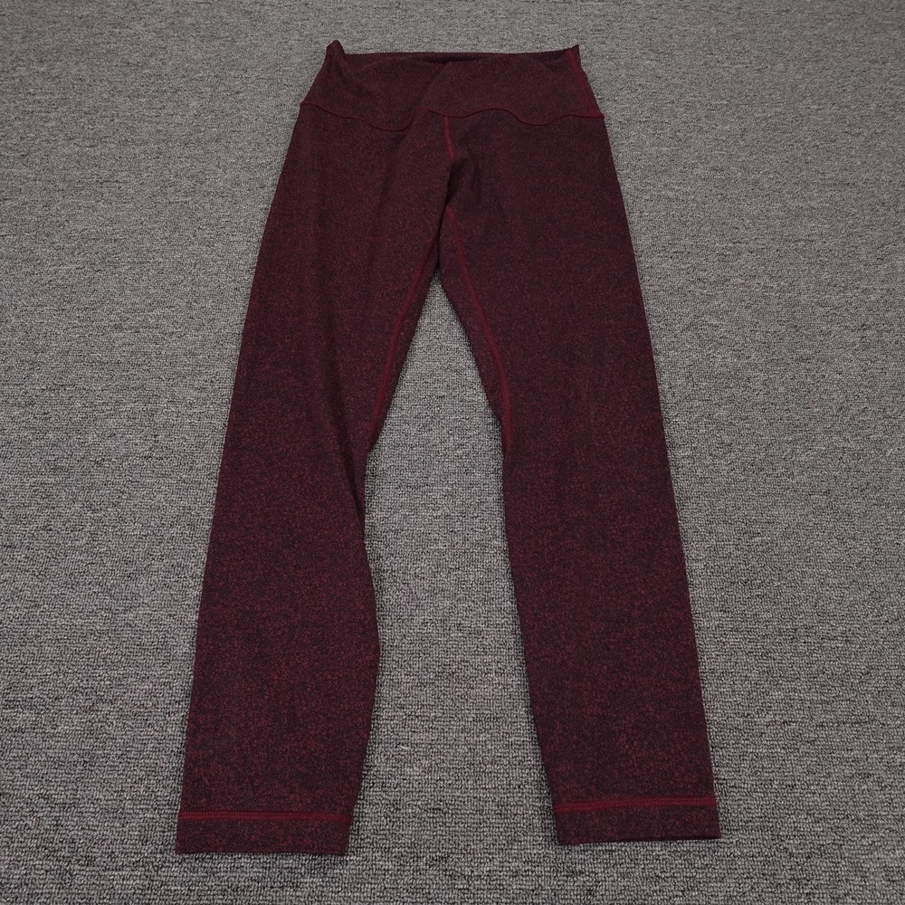 Lululemon‎ Leggings Womens 6 Red Flecked Align Pant II 25 High Rise Ankle Yoga